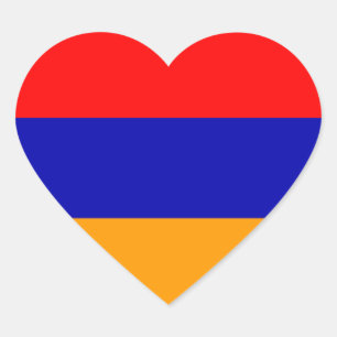 Vlag van Armenië Hart Sticker