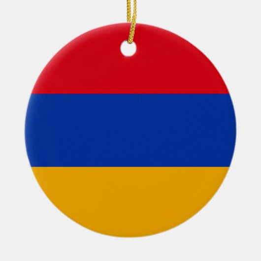 Vlag van Armenië Keramisch Ornament (Voorkant)