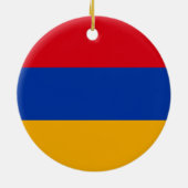 Vlag van Armenië Keramisch Ornament (Achterkant)