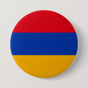 Vlag van Armenië Ronde Button 7,6 Cm