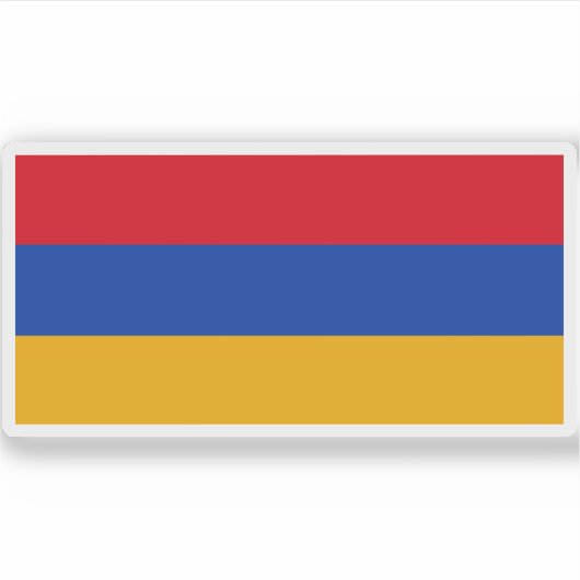 Vlag van Armenië Sticker (Voorkant)