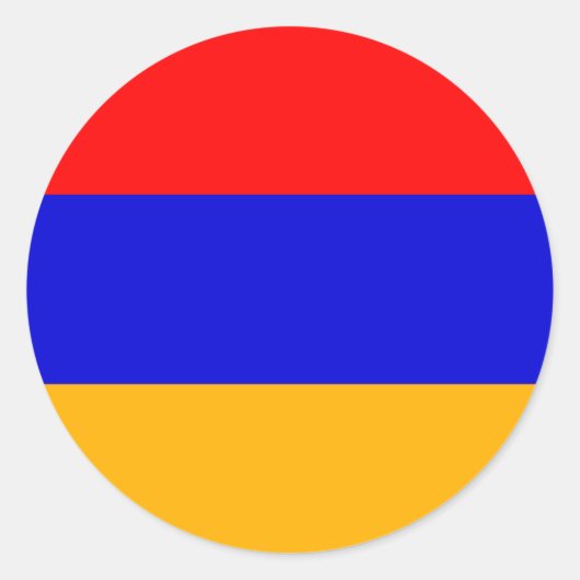 vlag van Armenië-Sticker Ronde Sticker (Voorkant)