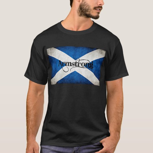 vlag van armstrong grunge t-shirt (Voorkant)