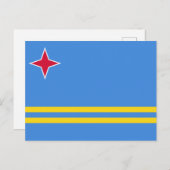 Vlag van Aruba Briefkaart (Voorkant / Achterkant)