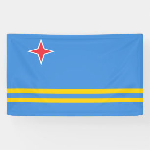 Vlag van Aruba Spandoek