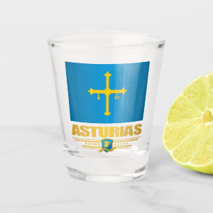 Vlag van Asturië Shot Glas