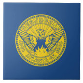 Vlag van Atlanta (Georgia, VS) Tegeltje (Voorkant)