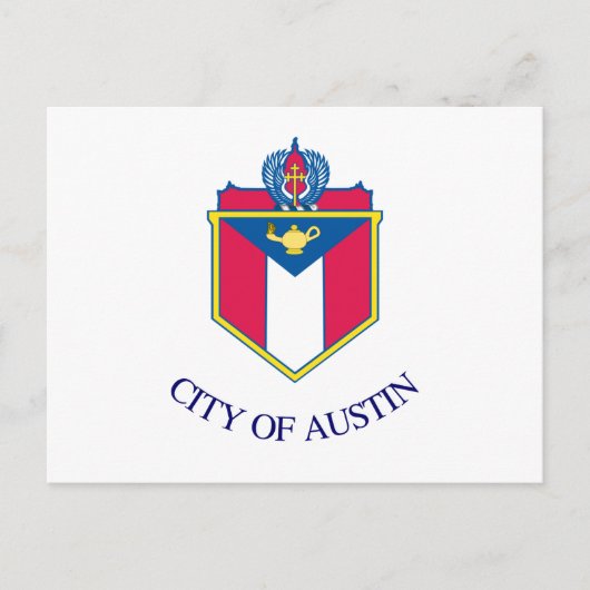 Vlag van Austin, Texas Briefkaart (Voorkant)