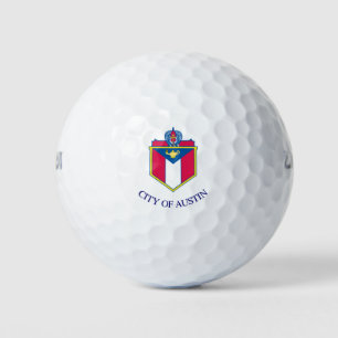 Vlag van Austin, Texas Golfballen
