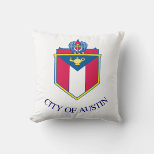 Vlag van Austin, Texas Kussen