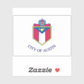 Vlag van Austin, Texas Sticker (Vel)