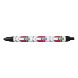Vlag van Austin, Texas Zwarte Inkt Pen