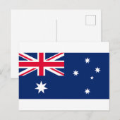 Vlag van Australië Feestdagenkaart (Voorkant / Achterkant)