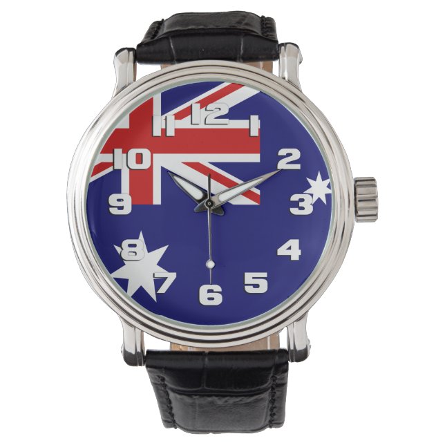 Vlag van Australië Horloge (Voorkant)