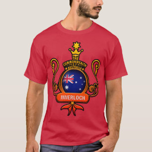 Vlag van Australië Inverloch liefhebbers T-shirt