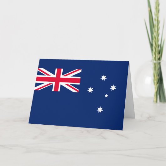Vlag van Australië Kaart (Voorkant)
