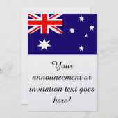 Vlag van Australië Kaart (Voorkant / Achterkant)