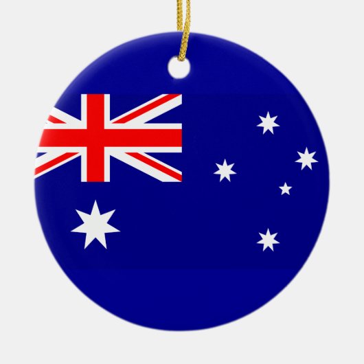 Vlag van Australië Keramisch Ornament (Voorkant)