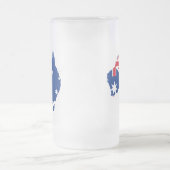 vlag van australië matglas bierpul (Center)
