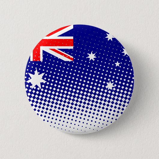 vlag van Australië met halftooneffect Ronde Button 5,7 Cm (Voorkant)