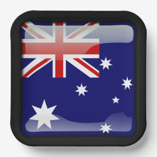 Vlag_van_Australië Papieren Bordje