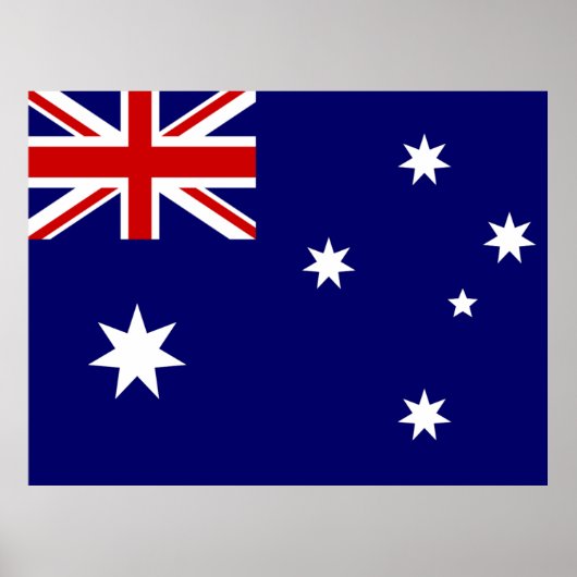 Vlag van Australië Poster (Voorkant)