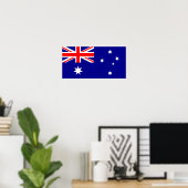 Vlag van Australië Poster (Thuiskantoor)