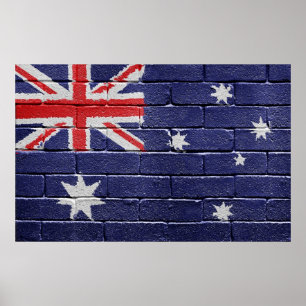 Vlag van Australië Poster