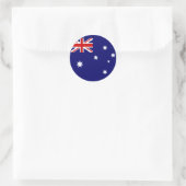 Vlag van Australië Ronde Sticker (Tas)