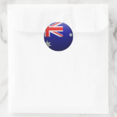 Vlag van Australië Ronde Sticker (Tas)