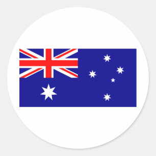 Vlag van Australië Ronde Sticker