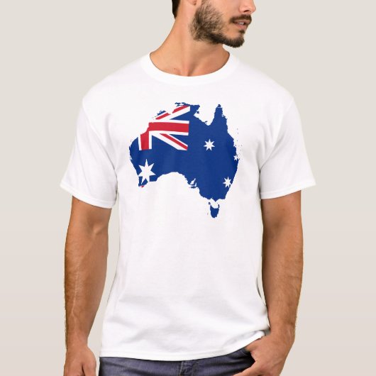 vlag van australië t-shirt (Voorkant)