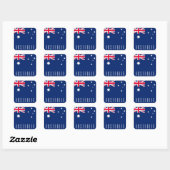 Vlag van Australië Vierkante Sticker (Vel)