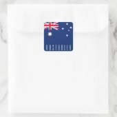Vlag van Australië Vierkante Sticker (Tas)
