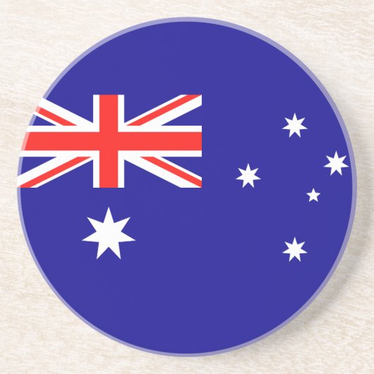 Vlag van Australië Zandsteen Onderzetter (Voorkant)
