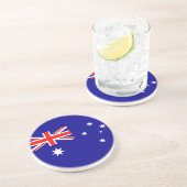 Vlag van Australië Zandsteen Onderzetter (Zijkant)