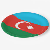Vlag van Azerbeidzjan Papieren Bordje (Gekanteld)
