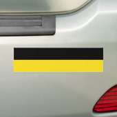 Vlag van Baden Württemberg (Duitse staat) Bumpersticker (Op auto)