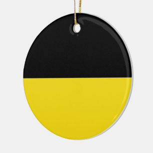 Vlag van Baden Württemberg (Duitse staat) Keramisch Ornament