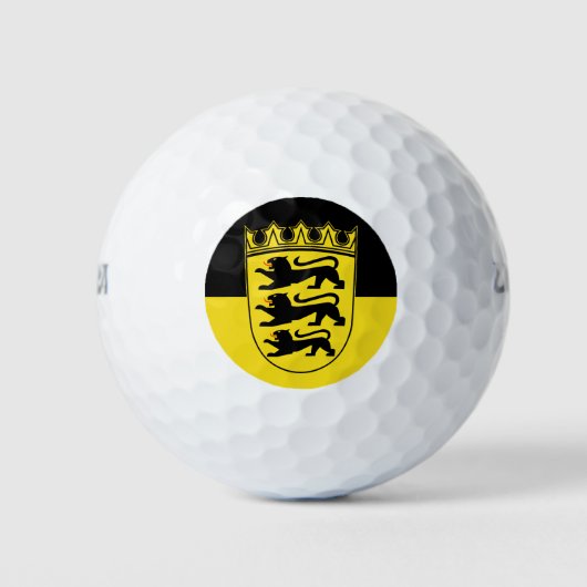 Vlag van Baden-Württemberg Golf Balls Golfballen (Voorkant)
