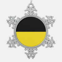 Vlag van Baden-Württemberg Snowflake Pewter Christ