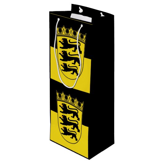 Vlag van Baden-Württemberg Wine Gift Bag Wijn Cadeautas (Achterkant Gekanteld)