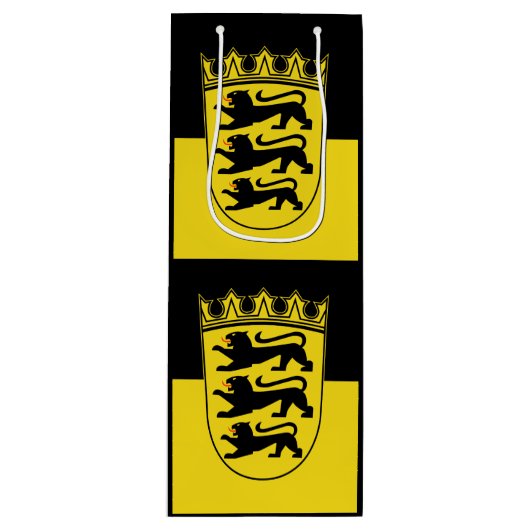 Vlag van Baden-Württemberg Wine Gift Bag Wijn Cadeautas (Voorkant)