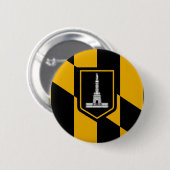 Vlag van Baltimore Button (Voorkant /achterkant)