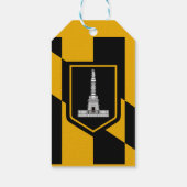 Vlag van Baltimore Cadeaulabel (Achterkant)