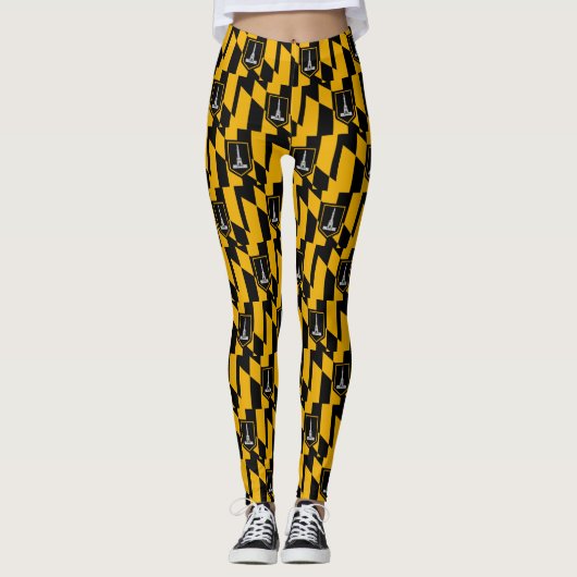 Vlag van Baltimore Leggings (Voorkant)