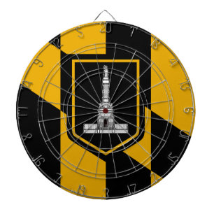 Vlag van Baltimore, Maryland Dart Board Dartbord