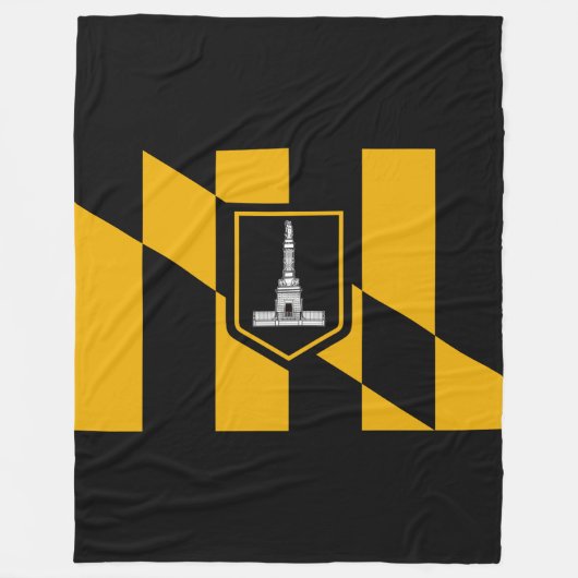 Vlag van Baltimore, Maryland Fleece Blanket Deken (Voorkant)
