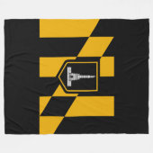 Vlag van Baltimore, Maryland Fleece Blanket Deken (Voorkant (Horizontaal))