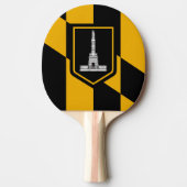 Vlag van Baltimore, Maryland Ping Pong Paddle Tafeltennisbatje (Voorkant)